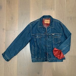 Vintage Levis Signature Denim Jacket Flannel Lined